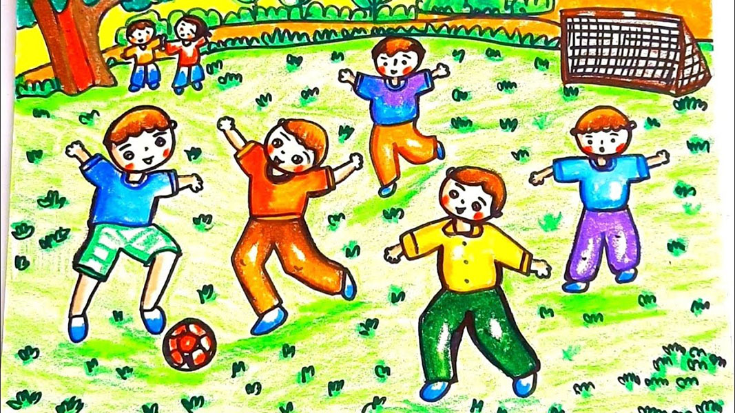 Tả cảnh sân trường giờ ra chơi Tả cảnh sân trường giờ ra chơi