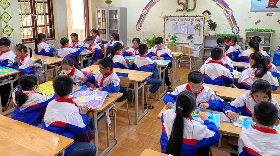 Viết về một tiết học mĩ thuật